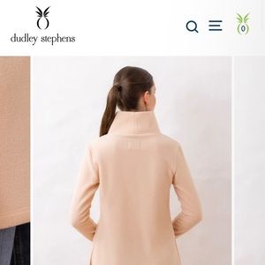 Cobble Hill Turtleneck Dudley Stephens Large in Natural Blush